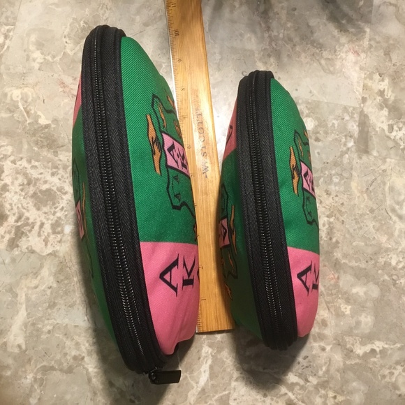AKA Sorority Cosmetics 2 Bags (1) 8 1/2 in Long and 6 in) (2) 7 in Long x 5 in - Picture 5 of 5